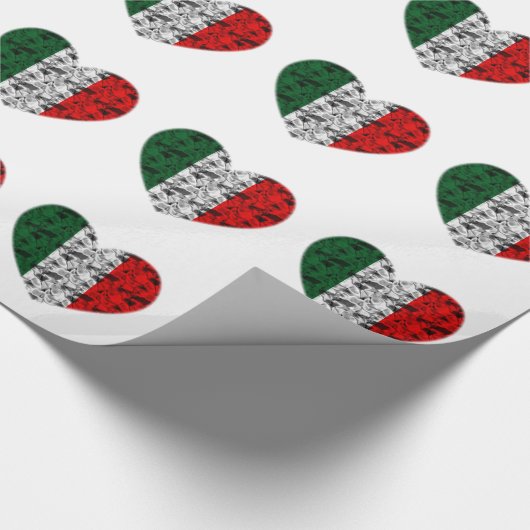 Italien-Herz Geschenkpapier (Ecke)