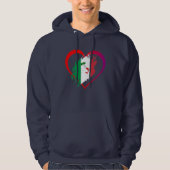 Italien-Herz Hoodie (Vorderseite)