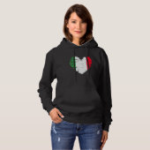 Italien Herz Italienische Flagge Italienischer Pri Hoodie (Vorne ganz)