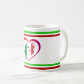 Italien Herz Kaffeetasse (VorderseiteRechts)