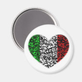 Italien Herz Magnet (Vorderseite/Rückseite)
