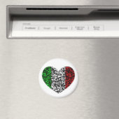 Italien Herz Magnet (In Situ (Geschirrspüler))
