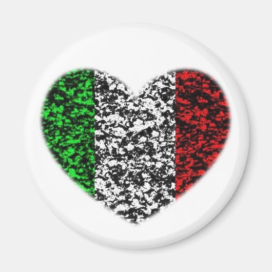 Italien Herz Magnet (Vorne)