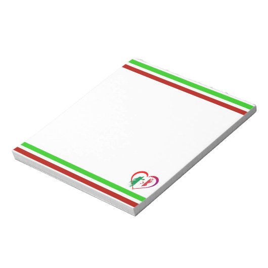 Italien Herz Notizblock (Rotiert)