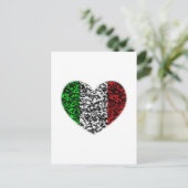 Italien Herz Postkarte (Stehend Vorderseite)