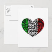Italien Herz Postkarte (Vorne/Hinten)