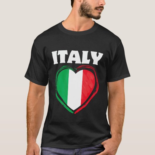Italien Herz T-Shirt (Vorderseite)