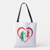 Italien-Herz Tasche (Rückseite)