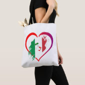 Italien-Herz Tasche (Von Nahem)