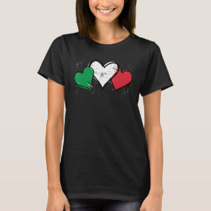 Italien Herzschlag Italien Italienische Fahne Herz T-Shirt