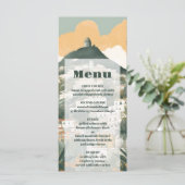 Italien Hochzeit in Urlaubsort Capri Menükarte (Stehend Vorderseite)