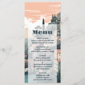 Italien Hochzeit in Urlaubsort Capri Menükarte (Vorderseite)