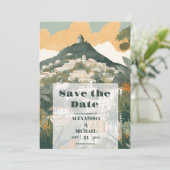 Italien Hochzeit in Urlaubsort Capri Save The Date (Stehend Vorderseite)