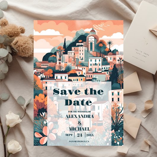 Italien Hochzeit in Urlaubsort Capri Save The Date