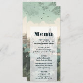 Italien Hochzeit in Urlaubsort Rom Menükarte (Vorne/Hinten)