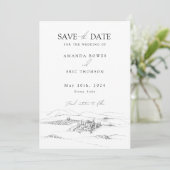 Italien Hochzeit Save the Date Einladung (Stehend Vorderseite)