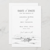 Italien Hochzeit Save the Date Einladung (Vorne/Hinten)