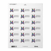 Italien-Hockey SU Ghiaccio Adressaufkleber (Vorne)