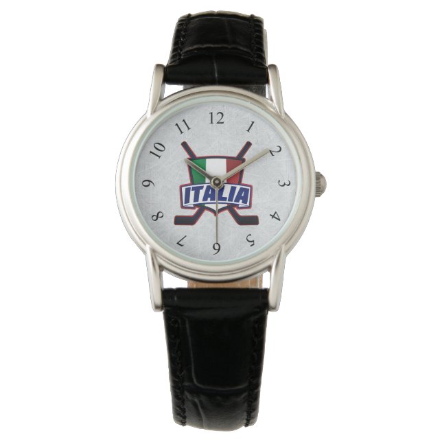 Italien Hockey su Ghiaccio Watch Armbanduhr (Vorderseite)