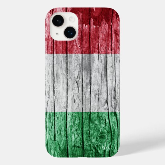 Italien - Holzflagge Case-Mate iPhone Hülle (Rückseite)