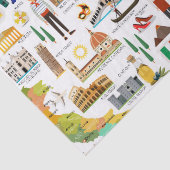 Italien Icons Design Seidenpapier (Detail)