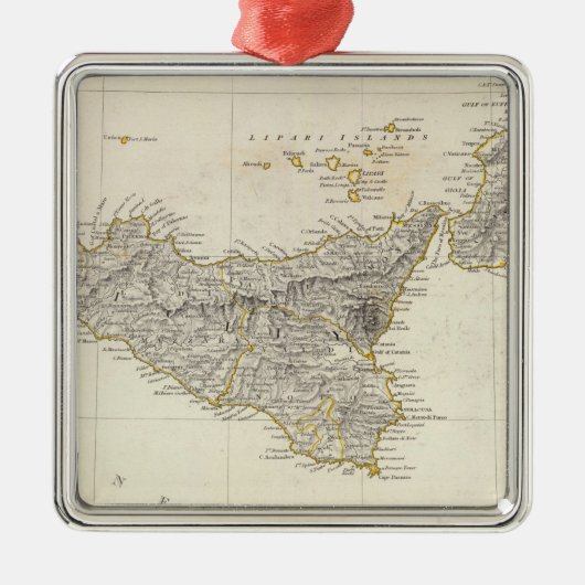 Italien III Ornament Aus Metall (Vorne)