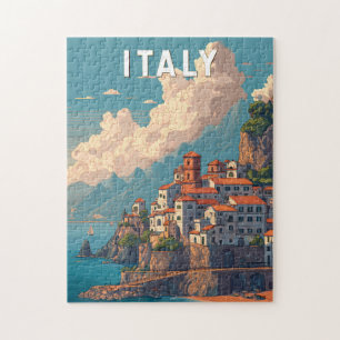 Italien Illustration Reise Kunst Vintage Puzzle