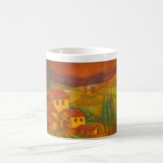 Italien, in Chianti, Hilltown Kaffeetasse (Mittel)