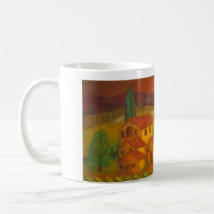 Italien, in Chianti, Hilltown Kaffeetasse