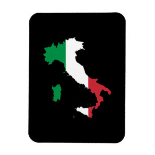 Italien in Flaggenfarben Magnet