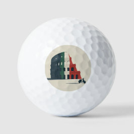 Italien-inspirierte Colosseum Custom Golfbälle 3er