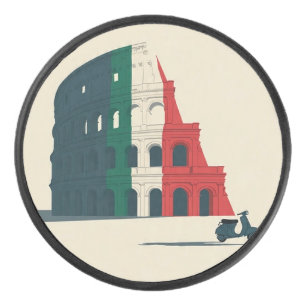 Italien-inspirierter Kolosseum-Kunst-Hockeypuck Eishockey Puck