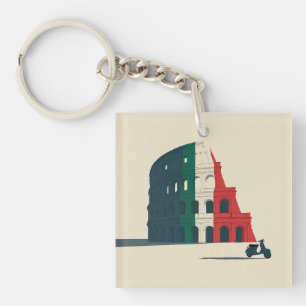 Italien-inspiriertes Kolosseum-Acryl-Schlüsselanhä Schlüsselanhänger