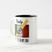 Italien ist es in meiner zweifarbige tasse (Vorderseite Links)