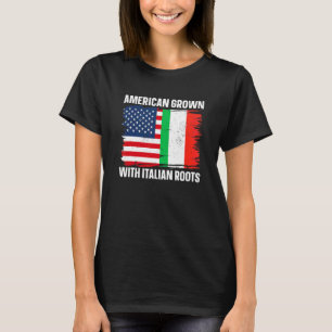 Italien   Italia Amerikanisch mit italienischen Wu T-Shirt