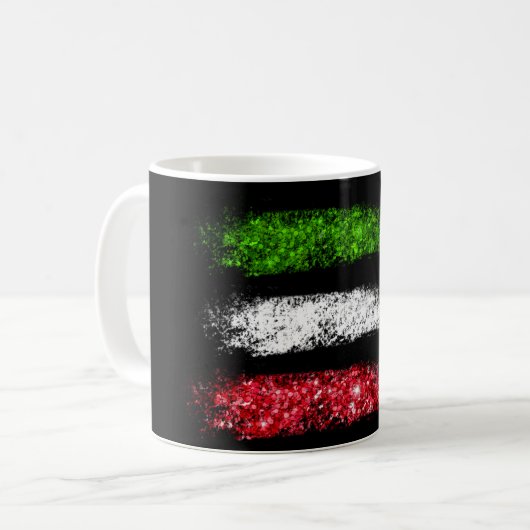*~* ITALIEN ITALIEN Einfache Abstrakte ITALIENISCH Kaffeetasse (Vorderseite Links)
