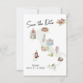 Italien, Italien - Reise, Italienisch Save the Dat Einladung (Vorderseite)