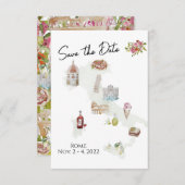 Italien, Italien - Reise, Italienisch Save the Dat Einladung (Vorne/Hinten)