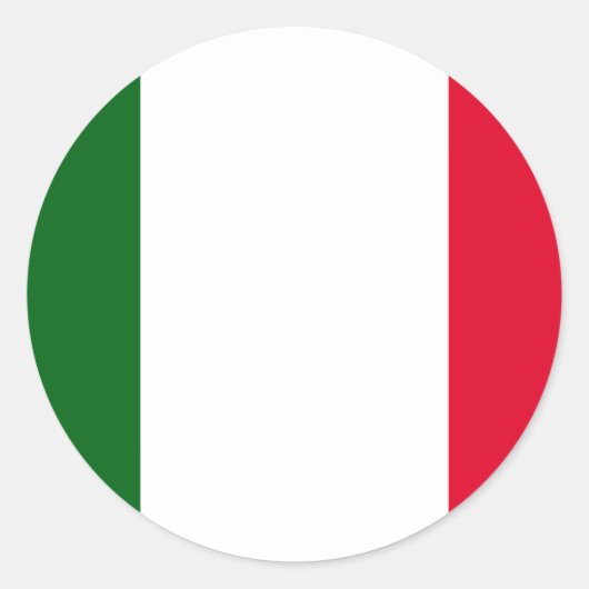 Italien, Italien Runder Aufkleber (Vorderseite)