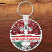 Italien Italienisch Schweizer Schweiz Baum Wurzel Schlüsselanhänger (Rückseite)