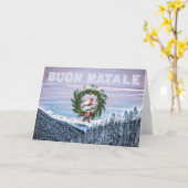 * Italien Italienische Buon Natale Weihnachtskarte Karte (Gelbe Blume)