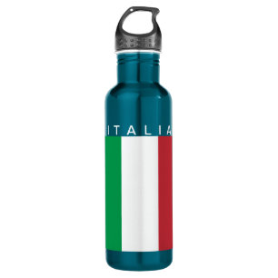 Italien - italienische Flagge Edelstahlflasche