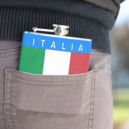 Italien - italienische Flagge Flachmann