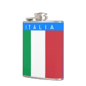 Italien - italienische Flagge Flachmann (Links)