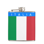 Italien - italienische Flagge Flachmann (Vorderseite)