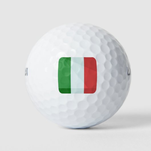 Italien, italienische Flagge Golfball (Vorderseite)