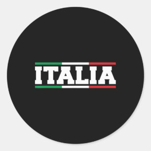 Italien Italienische Flagge Karte Schild Dge Itali Runder Aufkleber