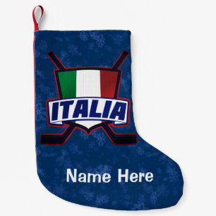Italien Italienische Hockey-Flag Weihnachtsfest St Kleiner Weihnachtsstrumpf