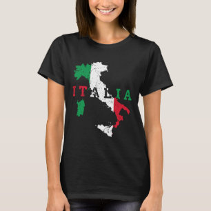Italien Italienische Karte Flagge Pride Gift Herit T-Shirt
