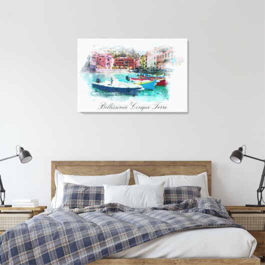 ** Italien Italienische Sprache Cinque Terre AP12 Leinwanddruck (Insitu (Schlafzimmer))